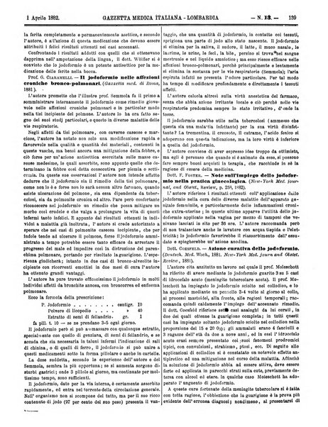 Gazzetta medica italiana Lombardia