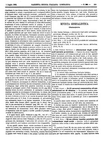 Gazzetta medica italiana Lombardia