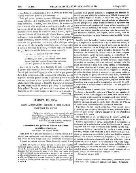 Gazzetta medica italiana Lombardia