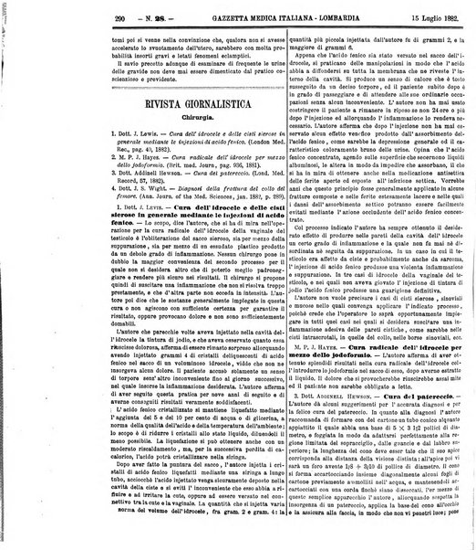 Gazzetta medica italiana Lombardia