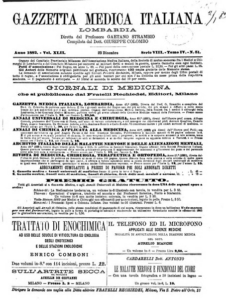 Gazzetta medica italiana Lombardia