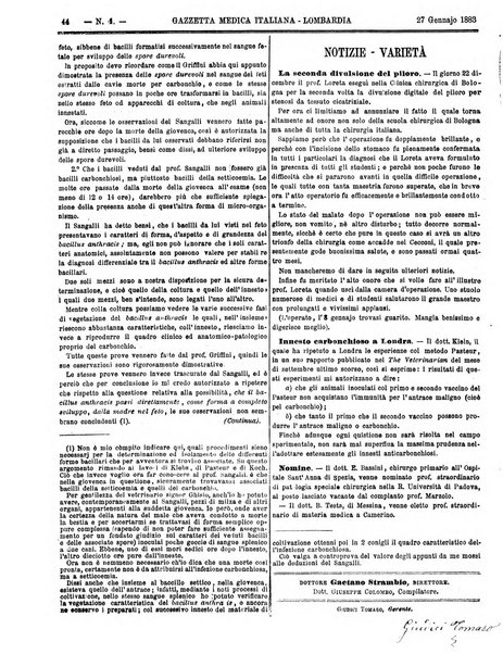 Gazzetta medica italiana Lombardia