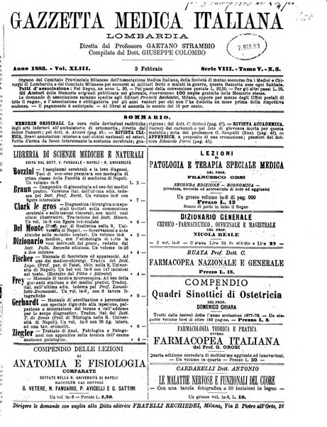 Gazzetta medica italiana Lombardia