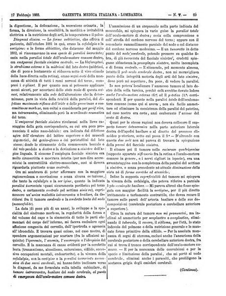 Gazzetta medica italiana Lombardia