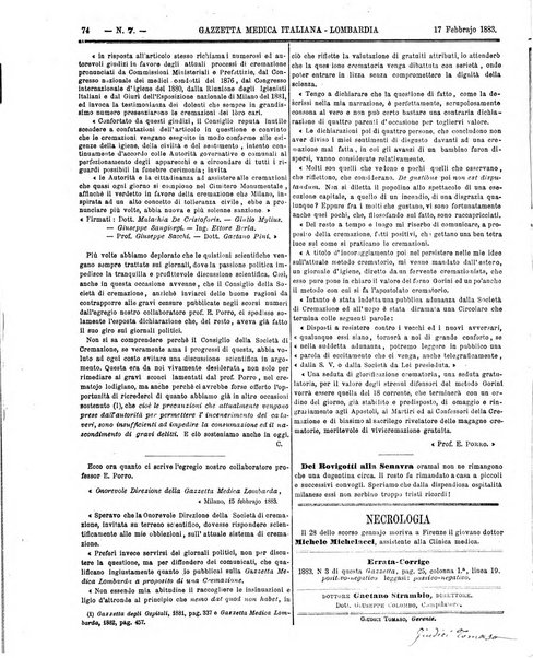 Gazzetta medica italiana Lombardia