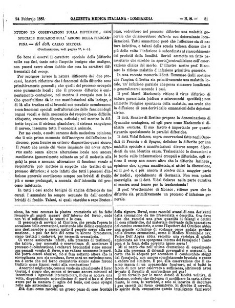 Gazzetta medica italiana Lombardia