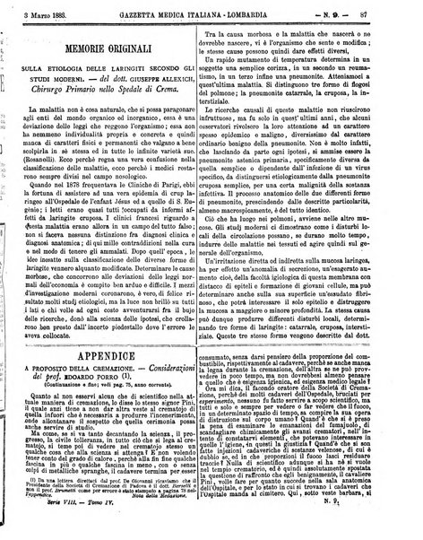 Gazzetta medica italiana Lombardia