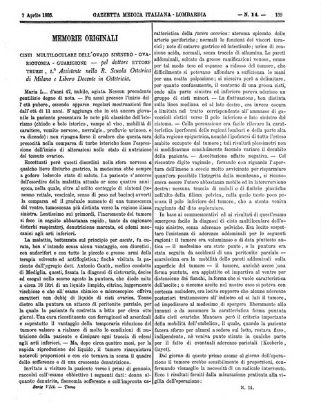 Gazzetta medica italiana Lombardia