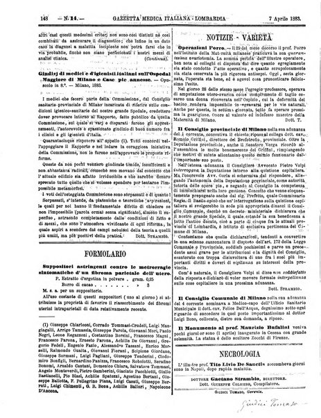 Gazzetta medica italiana Lombardia