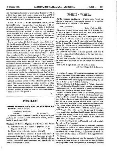 Gazzetta medica italiana Lombardia