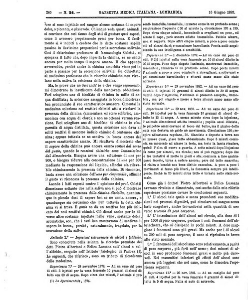 Gazzetta medica italiana Lombardia