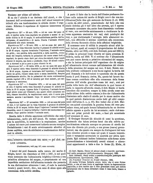 Gazzetta medica italiana Lombardia