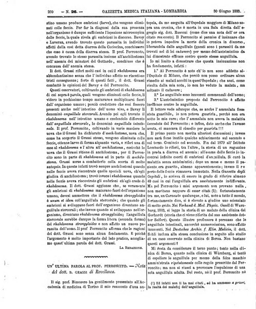 Gazzetta medica italiana Lombardia