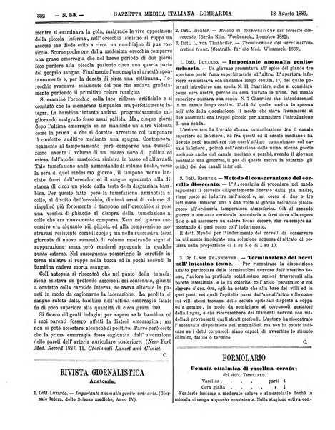 Gazzetta medica italiana Lombardia