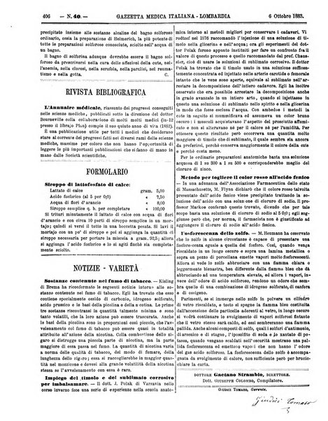 Gazzetta medica italiana Lombardia