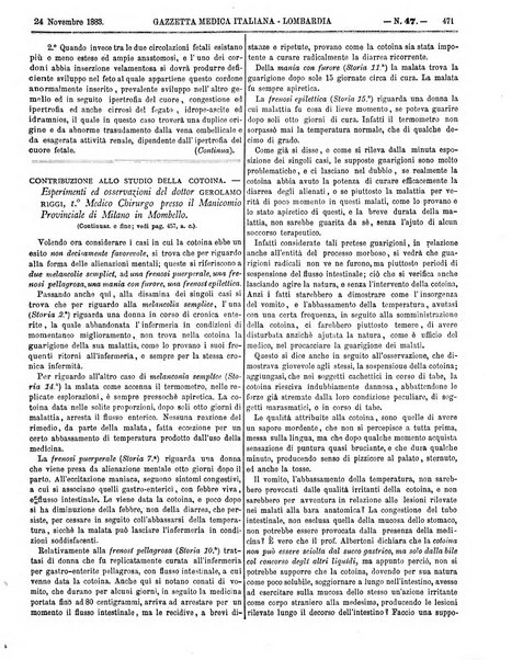 Gazzetta medica italiana Lombardia