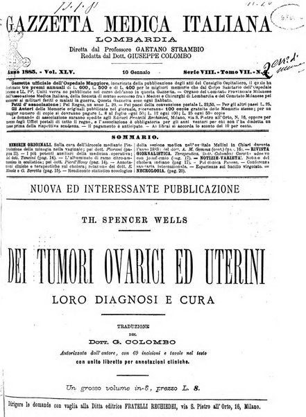 Gazzetta medica italiana Lombardia