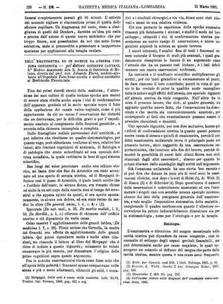 Gazzetta medica italiana Lombardia