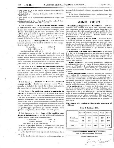 Gazzetta medica italiana Lombardia