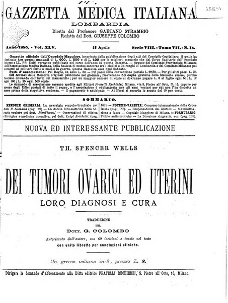 Gazzetta medica italiana Lombardia