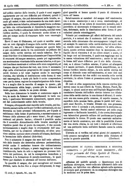 Gazzetta medica italiana Lombardia