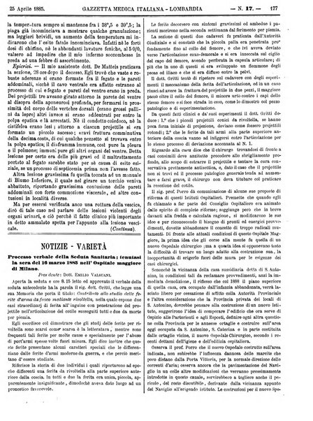 Gazzetta medica italiana Lombardia