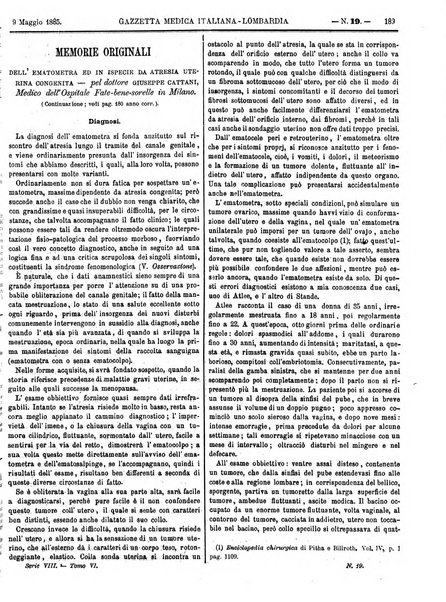 Gazzetta medica italiana Lombardia