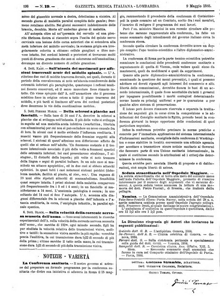 Gazzetta medica italiana Lombardia