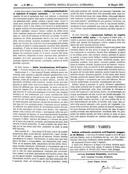 Gazzetta medica italiana Lombardia