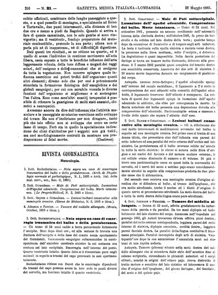 Gazzetta medica italiana Lombardia