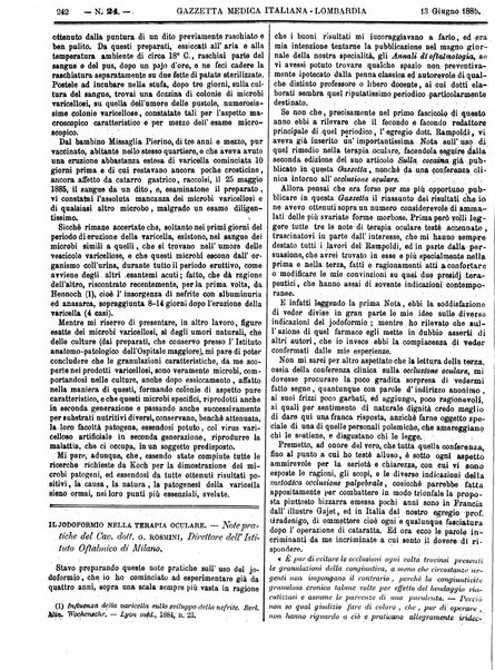 Gazzetta medica italiana Lombardia