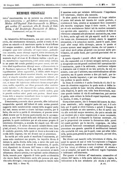 Gazzetta medica italiana Lombardia