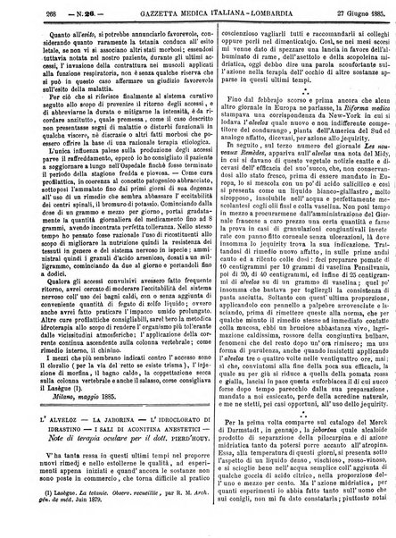 Gazzetta medica italiana Lombardia