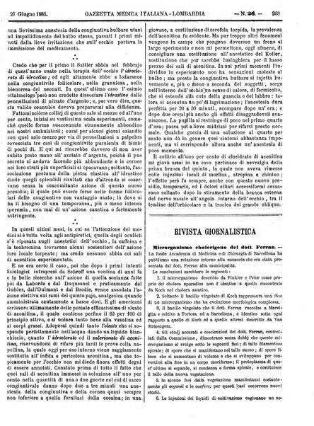 Gazzetta medica italiana Lombardia