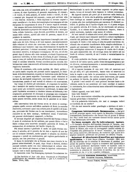 Gazzetta medica italiana Lombardia