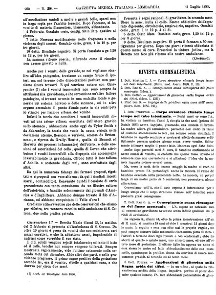 Gazzetta medica italiana Lombardia