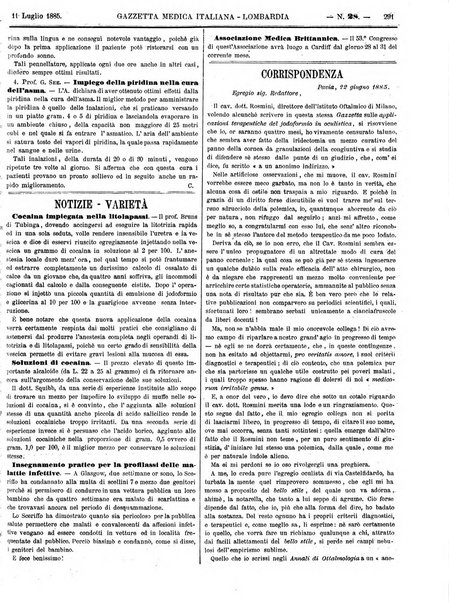 Gazzetta medica italiana Lombardia