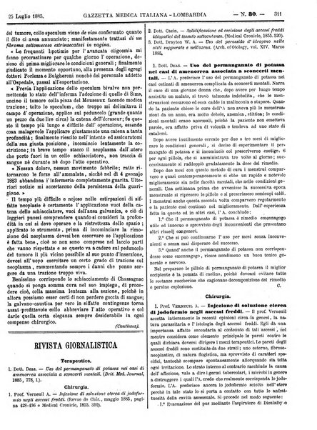 Gazzetta medica italiana Lombardia