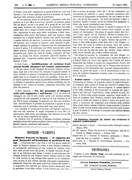 Gazzetta medica italiana Lombardia