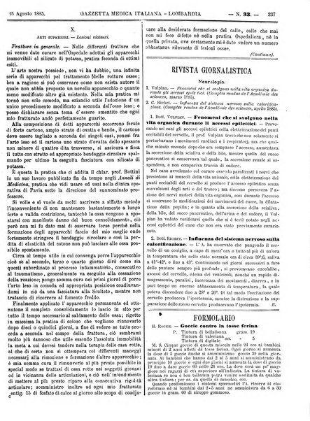 Gazzetta medica italiana Lombardia