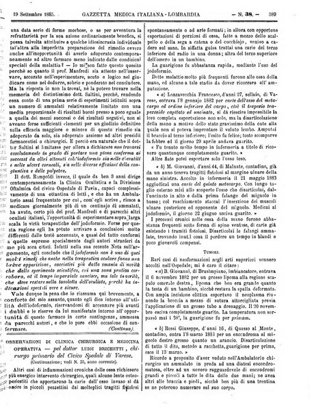 Gazzetta medica italiana Lombardia