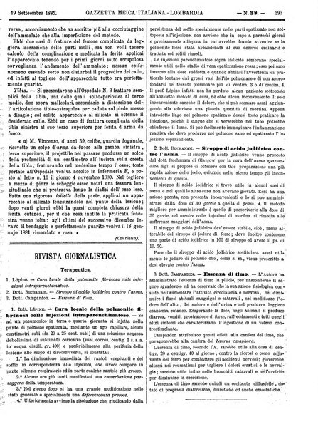 Gazzetta medica italiana Lombardia