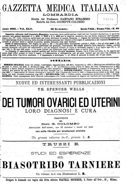 Gazzetta medica italiana Lombardia