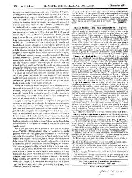 Gazzetta medica italiana Lombardia