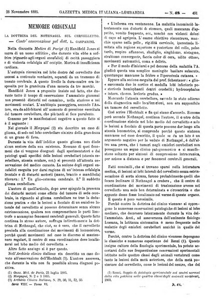 Gazzetta medica italiana Lombardia