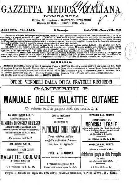 Gazzetta medica italiana Lombardia