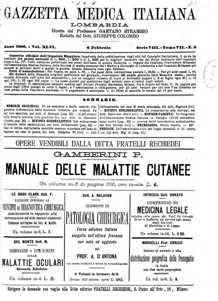 Gazzetta medica italiana Lombardia