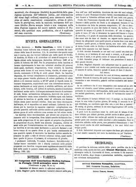 Gazzetta medica italiana Lombardia