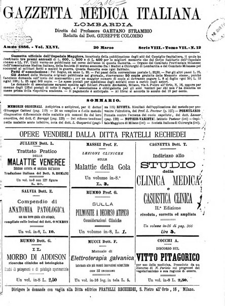 Gazzetta medica italiana Lombardia