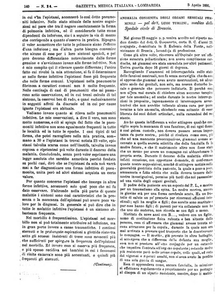 Gazzetta medica italiana Lombardia